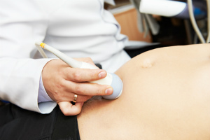 Ultrasound during prenatal exam