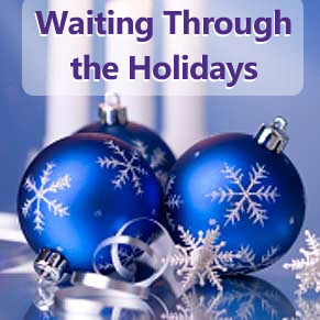 Ornaments represent adoptive family waiting over holidays