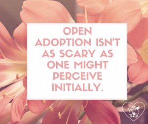 A beautiful quote on open adoption by Danielle Goodman.