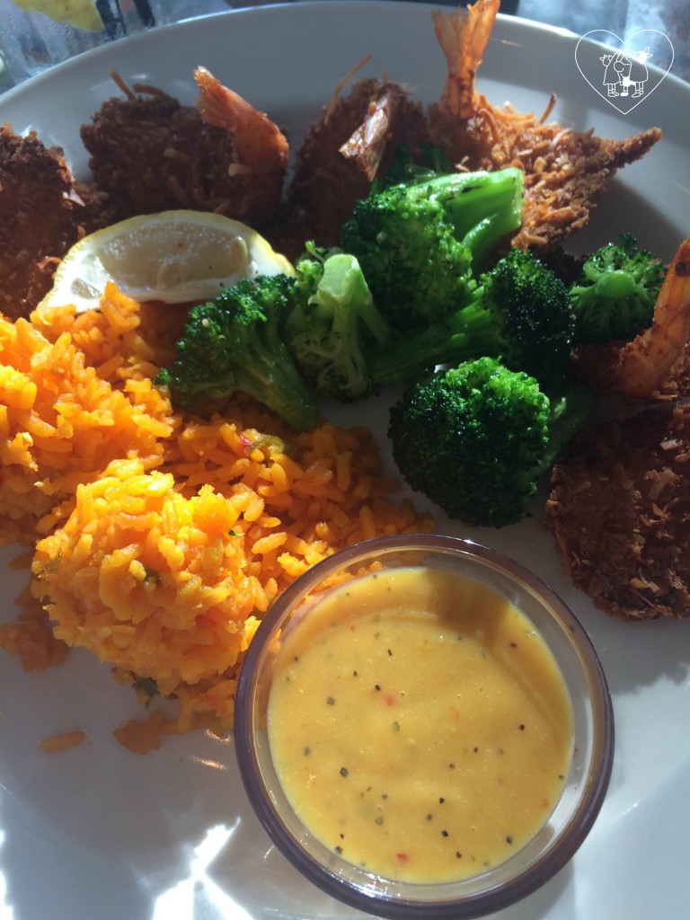 Bahama Breeze is known for the coconut shrimp, so there is no surprise a lot of the staff chowed down on this delicious lunch!