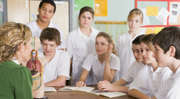 Young Teens In Classroom