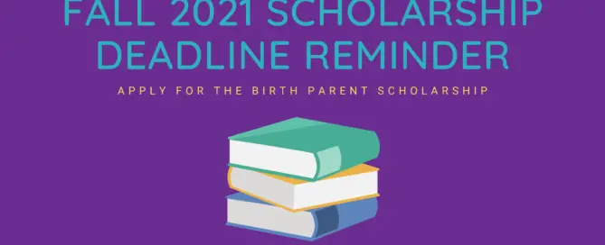Fall 2021 Scholarship Deadline Banner