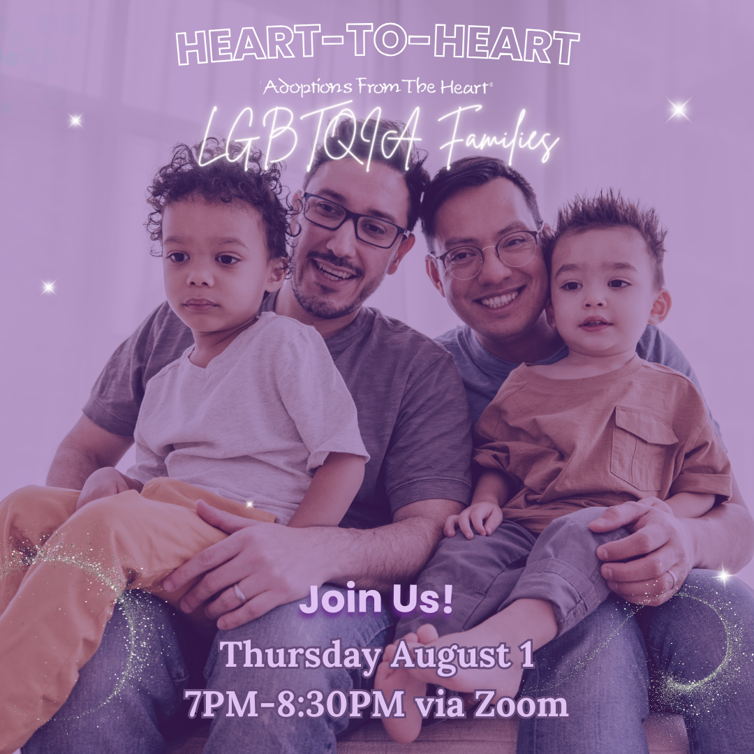 Heart-to-Heart LGBTQIA Families Event- Know Before You Go