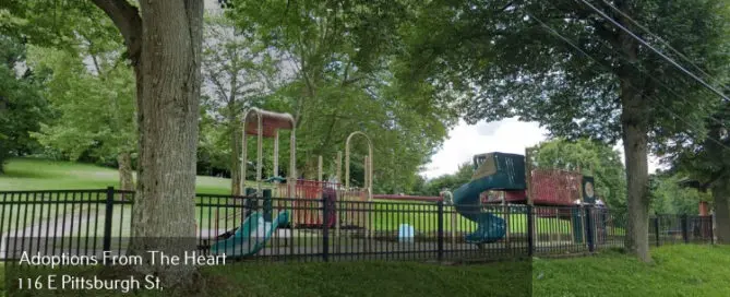 Park near adoption agency in West End, Pennsylvania