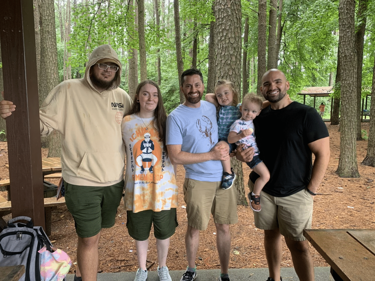 Adoption triad smiling