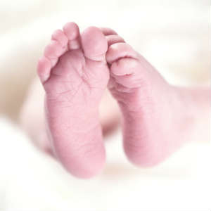 feet of baby adopted in Hartford