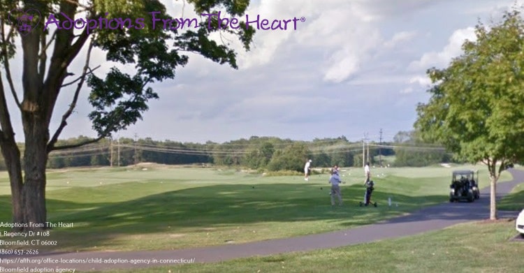 golf course near adoption agency in Bloomfield, CT