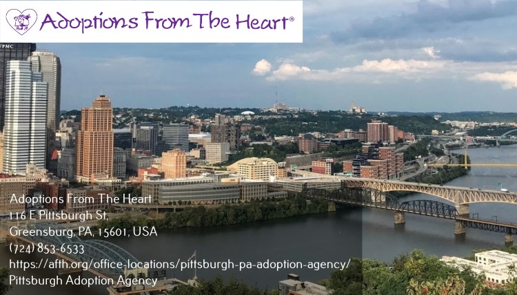 skyline near adoption agency in Pittsburgh, Pennsylvania
